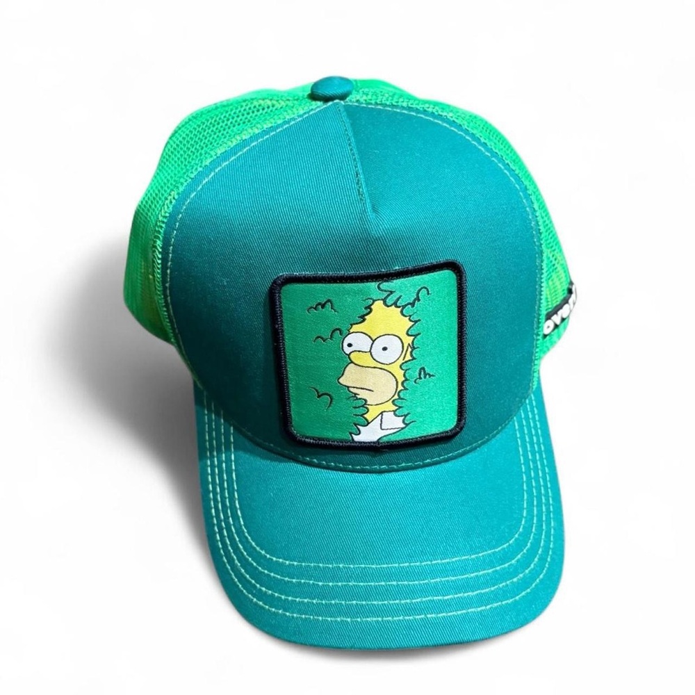 Officially Licensed Overlord x The Simpsons “Homer Bush” Trucker Hat — Green